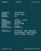 [ETHIOPIA] BUKU ABEL G1 WASHED GREEN BEAN